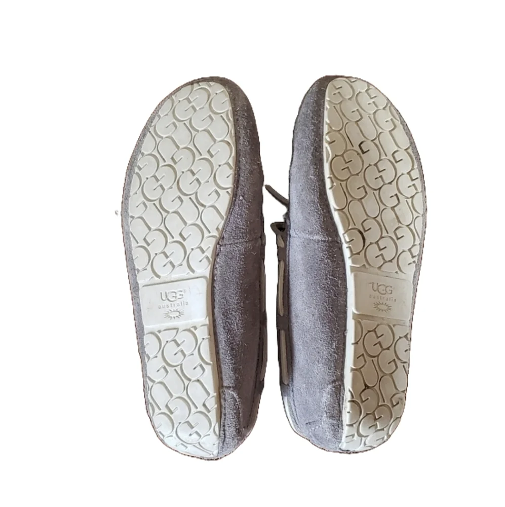 UGG Australia Ryder Elephant Kid's Gray Suede Slippers Size 3